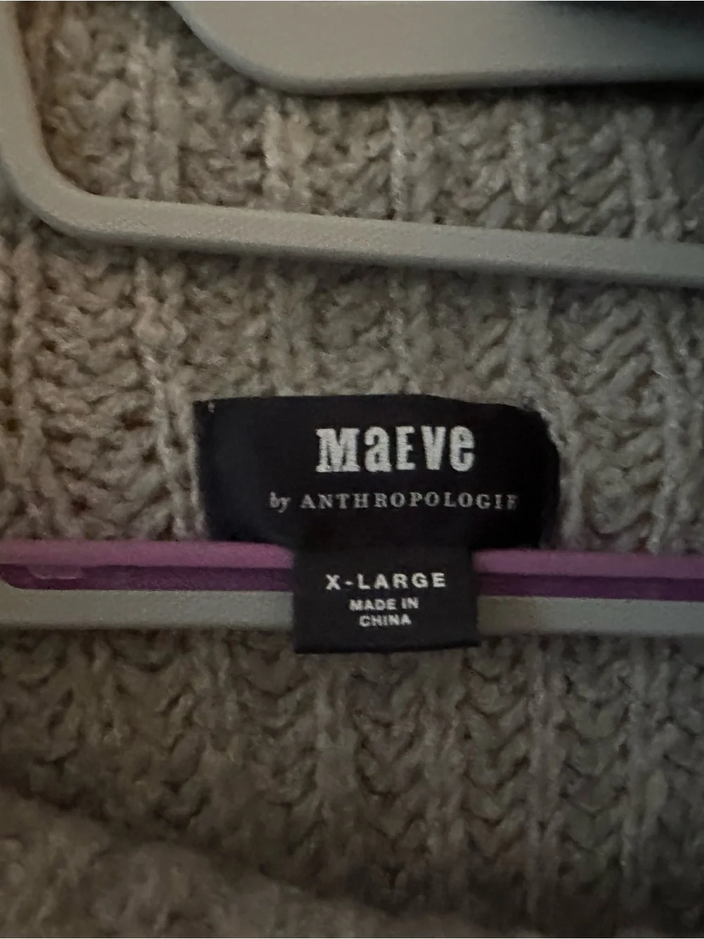 Maeve Chunky Ribbed Cowl Neck Sweater - Light Gray